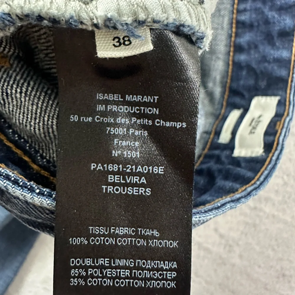 Isabel Etoile Marant Belvira Trousers Bootcut High Rise Jeans Size 38